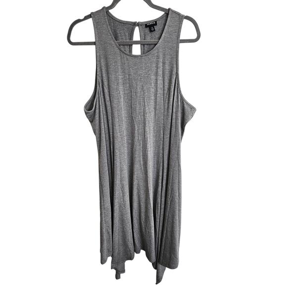 Torrid Dress Knee Length Dress Trapeze Dress Sleeveless Dress 2X Gray Jersey - Picture 1 of 9